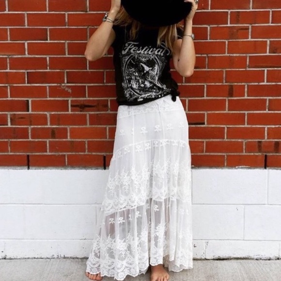 🌿 Spell Ophelia Lace Skirt • Size XS - Picture 7 of 10